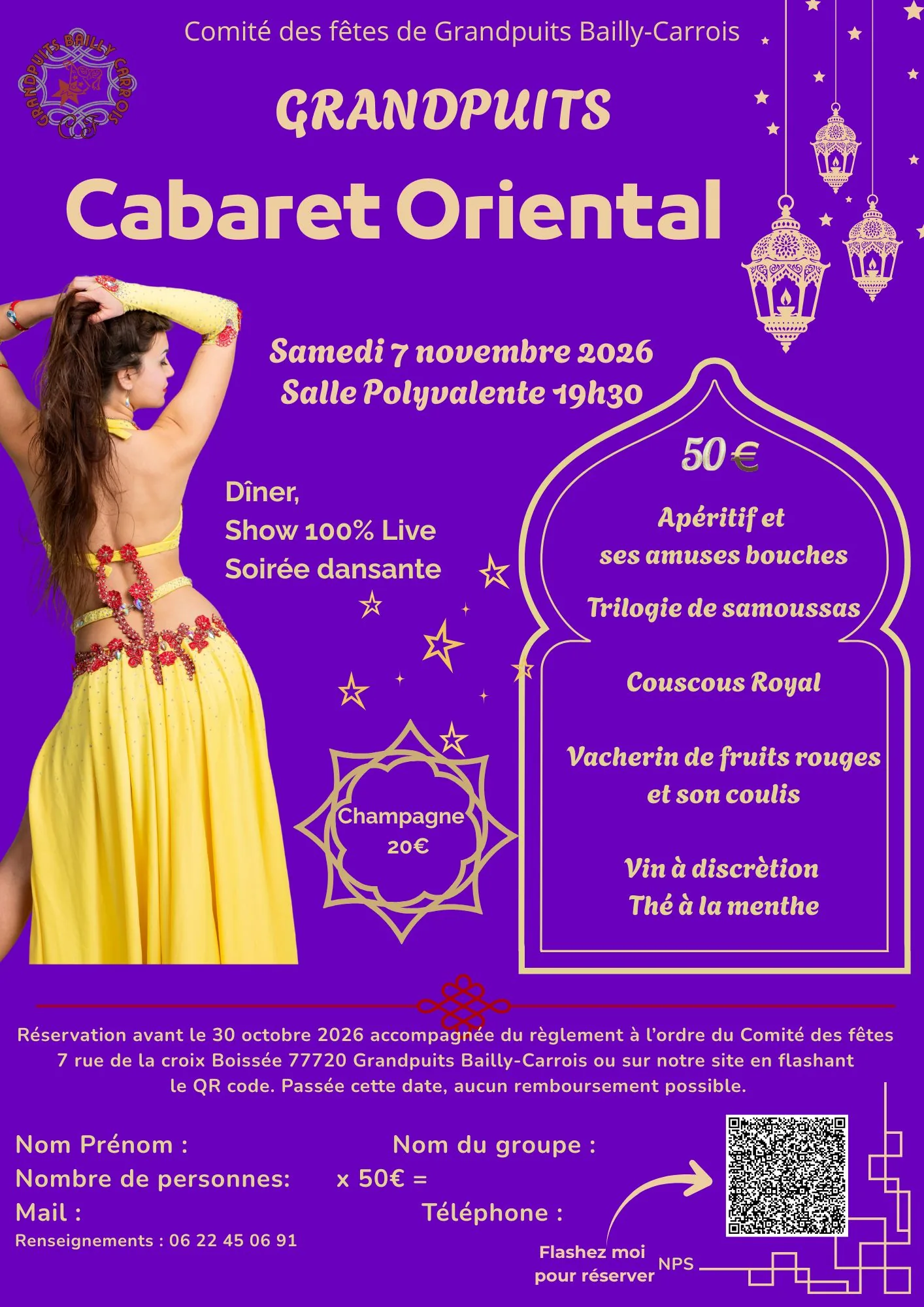 Cabaret Oriental à Grandpuits