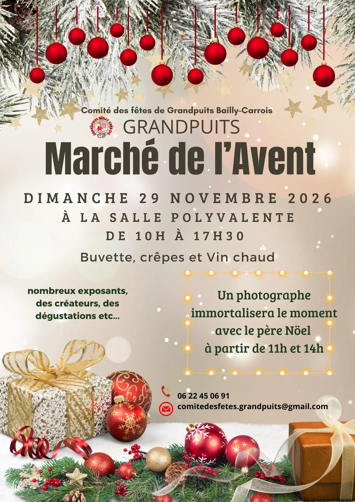 Marché de l'Avent de Grandpuits à la salle polyvalente